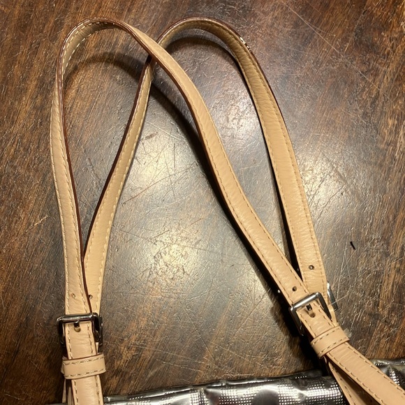 Michael Kors Metallic Mirror PVC and Leather Tote - Picture 3 of 7